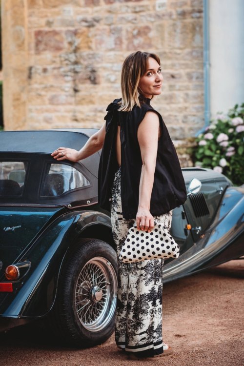Blouse dos ouvert