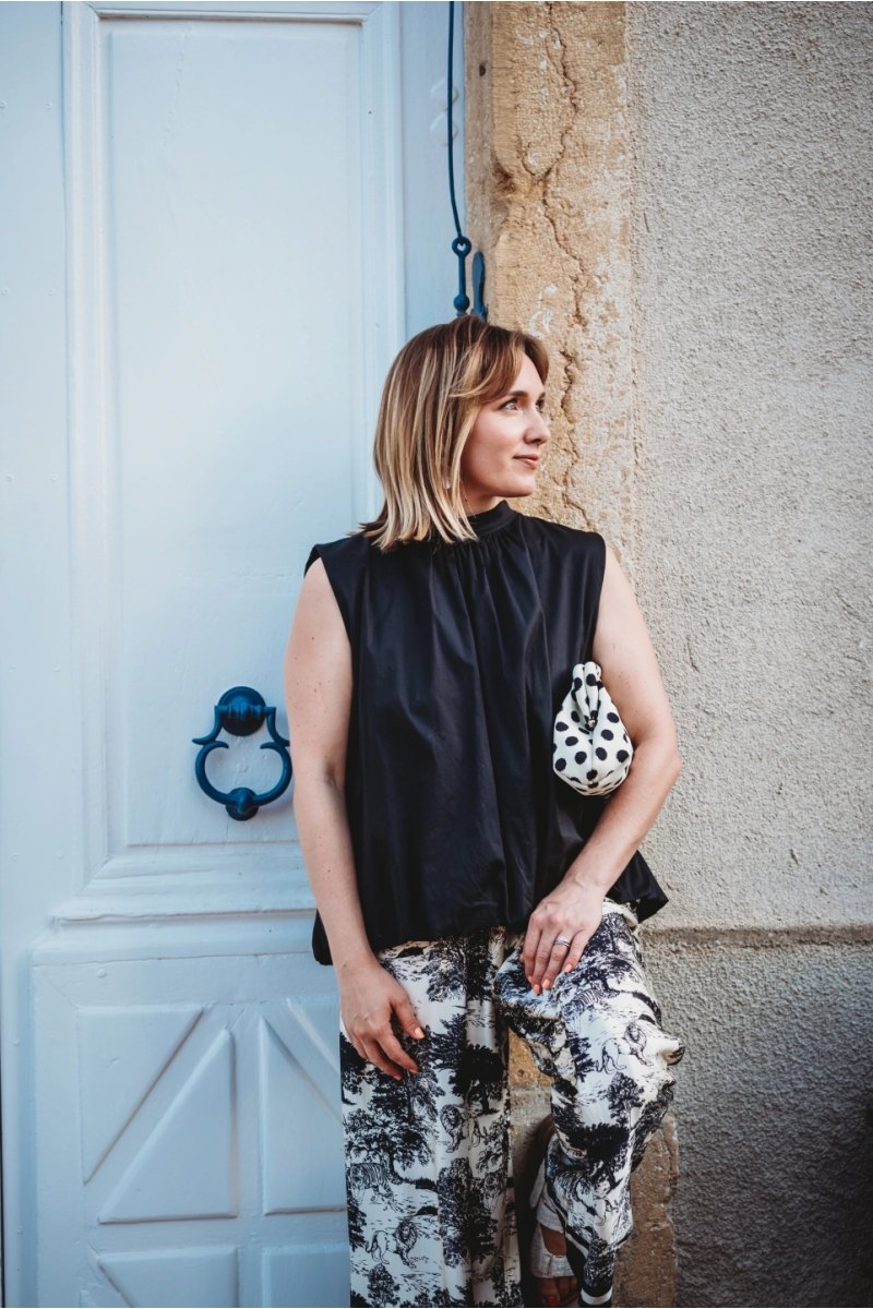 Blouse dos ouvert