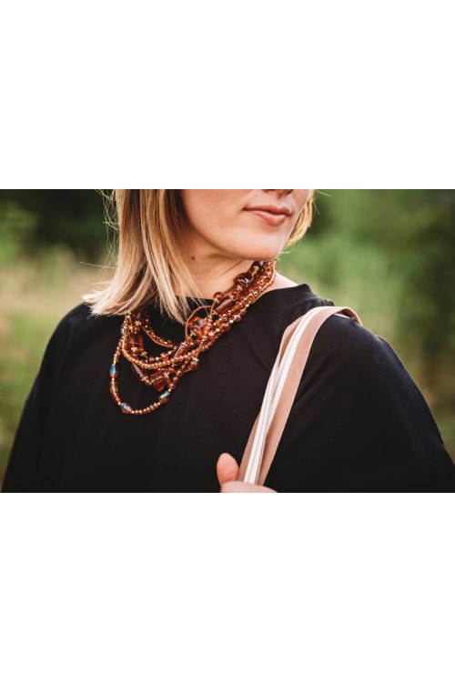 Collier perles multi-rangs