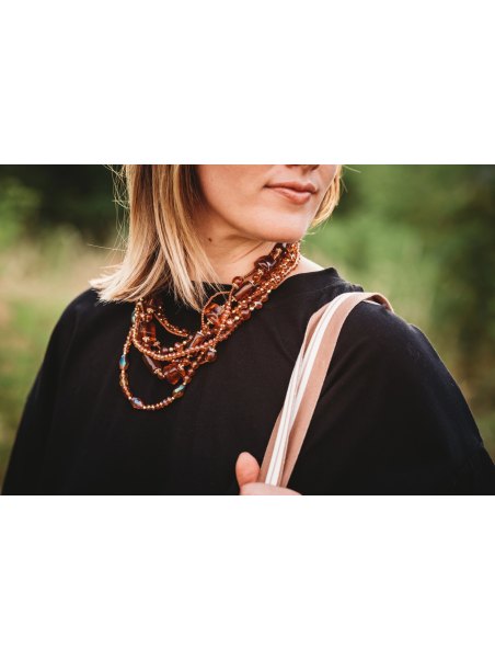 Collier perles multi-rangs