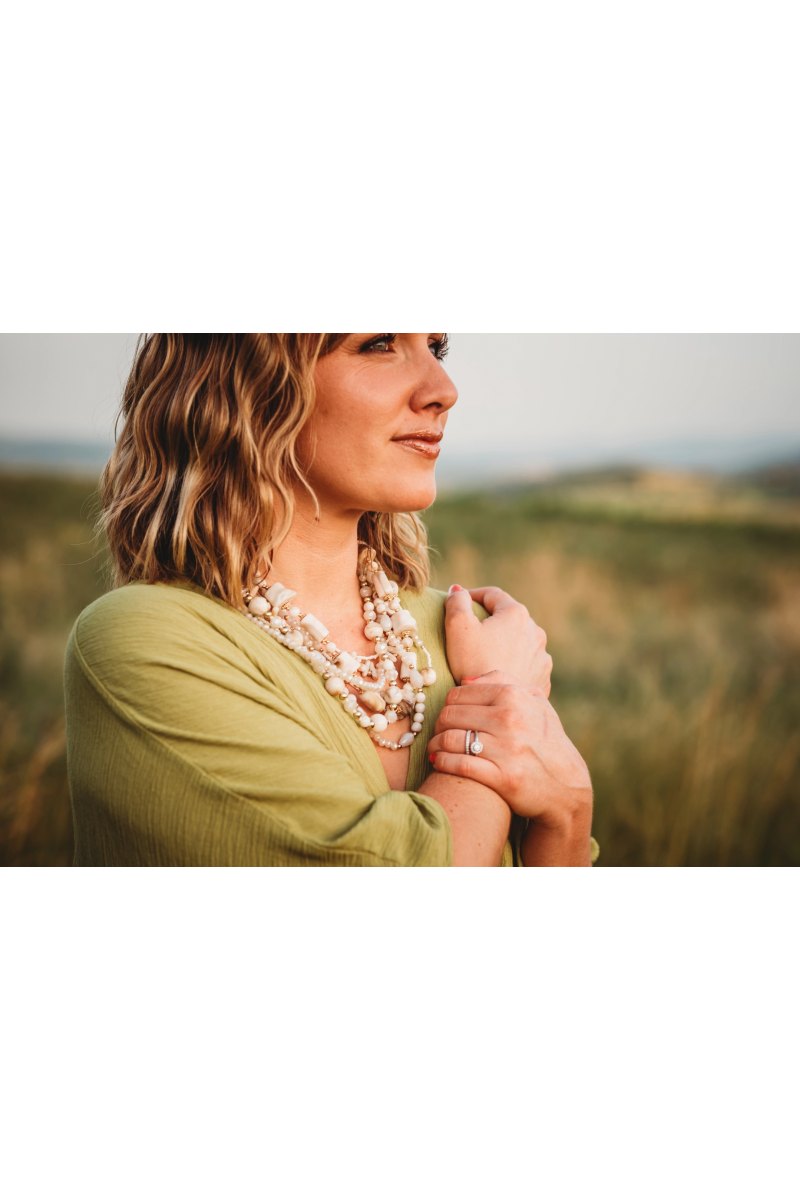 Collier perles multi-rangs