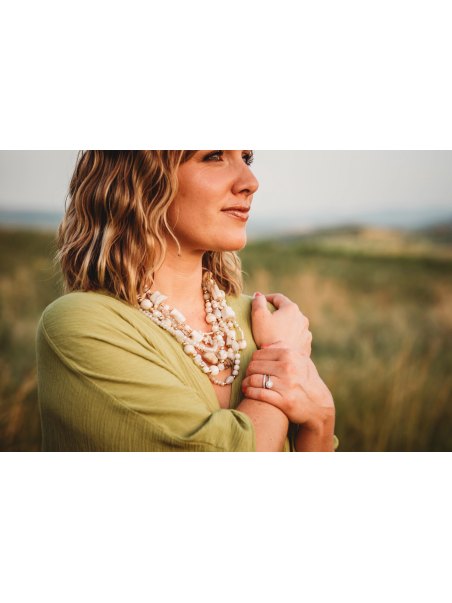Collier perles multi-rangs