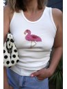 Débardeur flamant rose