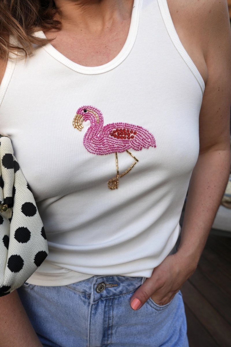 Débardeur flamant rose