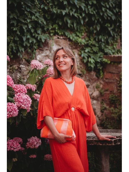 Pochette à rayures
