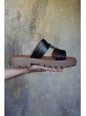Mules cœur noir