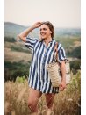 Combishort rayée
