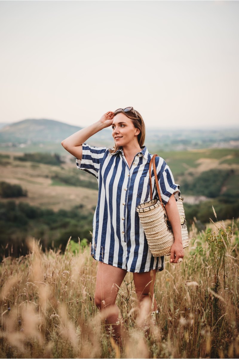 Combishort rayée