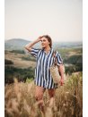 Combishort rayée