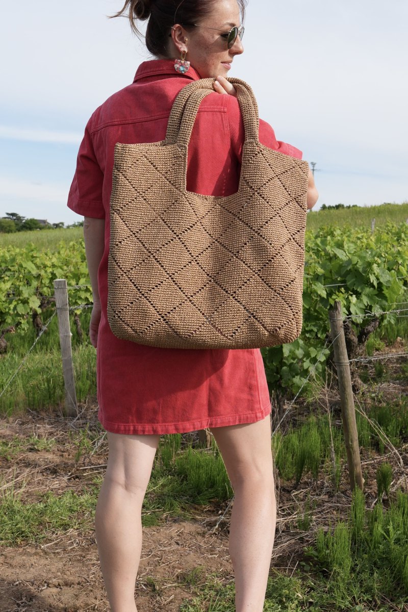 Tote raphia Clarisse