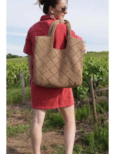 Tote raphia Clarisse