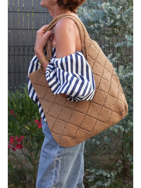 Tote raphia Clarisse