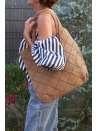 Tote raphia Clarisse