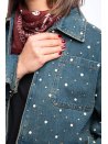 Veste jean clous