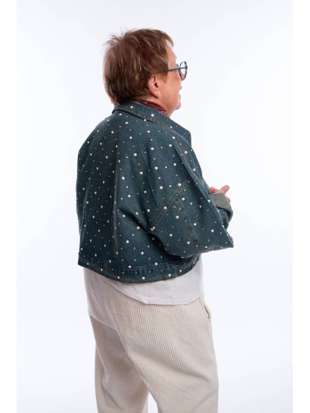 Veste jean clous