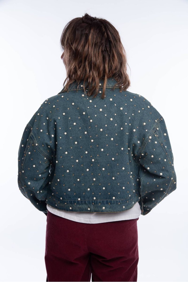 Veste jean clous