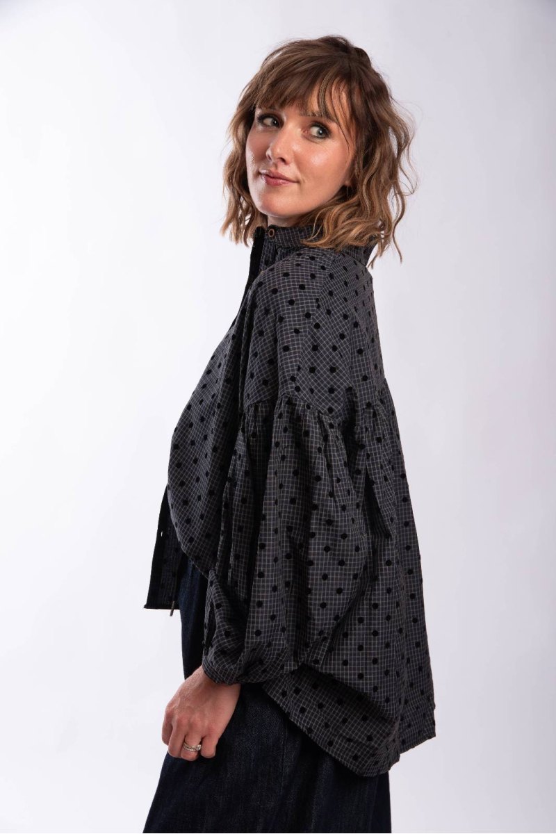 Chemise Polka Marine