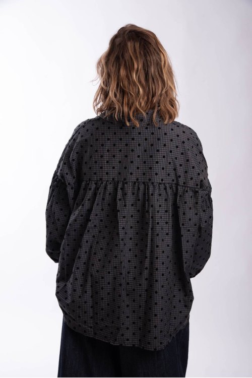 Chemise Polka Marine
