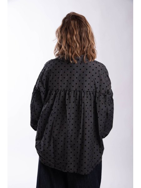 Chemise Polka Marine