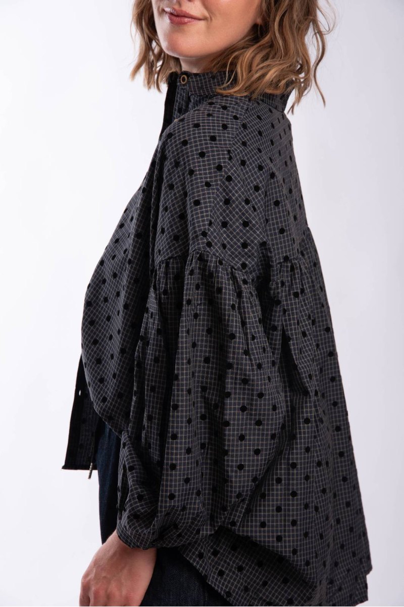 Chemise Polka Marine