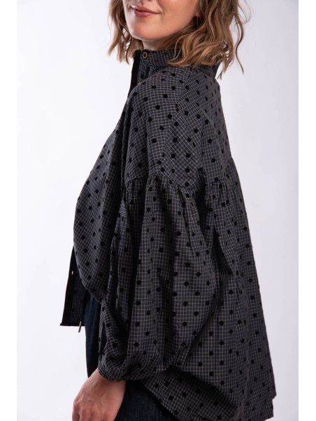 Chemise Polka Marine