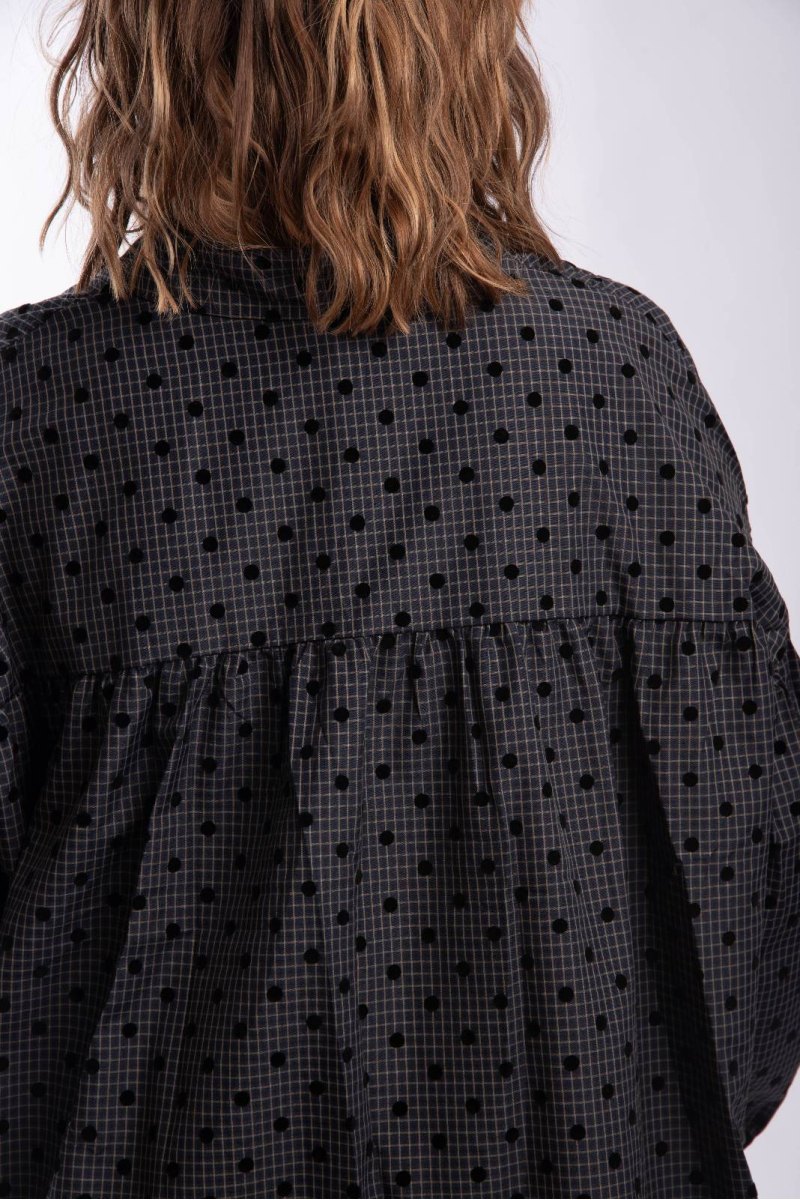 Chemise Polka Marine