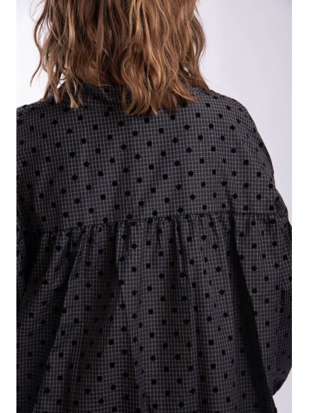 Chemise Polka Marine