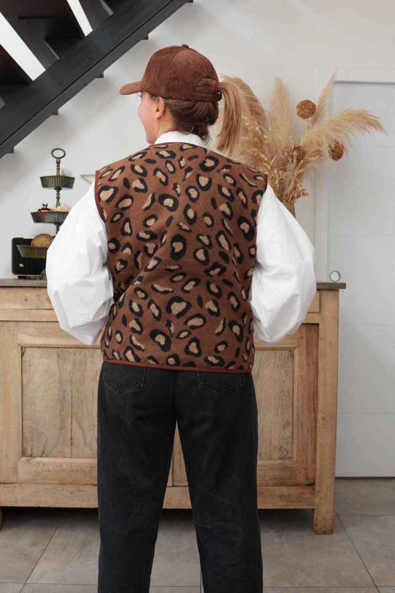 Gilet léopard