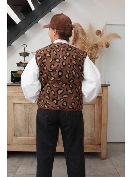 Gilet léopard