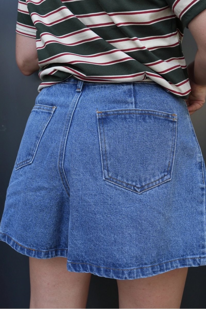 Short en jeans
