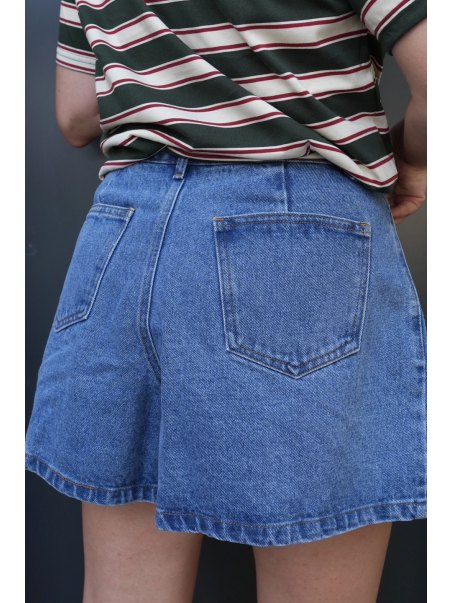 Short en jeans